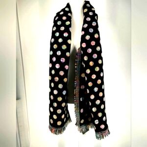 Echo Multi Colored Black Scarf